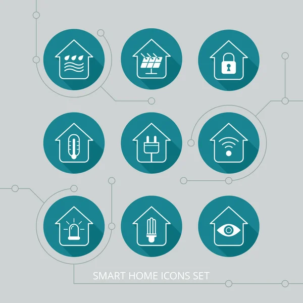 Smart home icons set. — Stock Vector