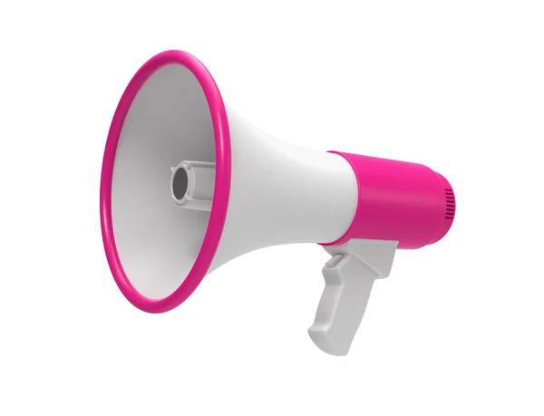 Megaphone 3d icon rendering. — Stock Photo, Image