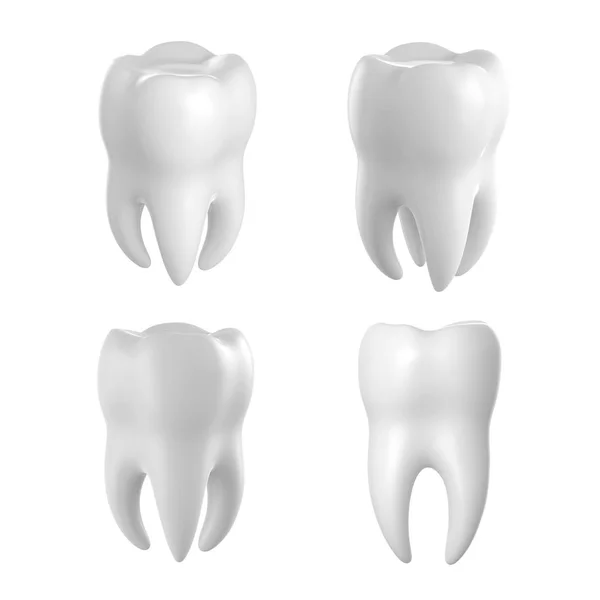 3d tooth isolated — Stock Photo, Image