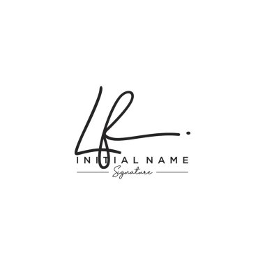 Harf Eğer İmza Logo Şablonu Vektörü