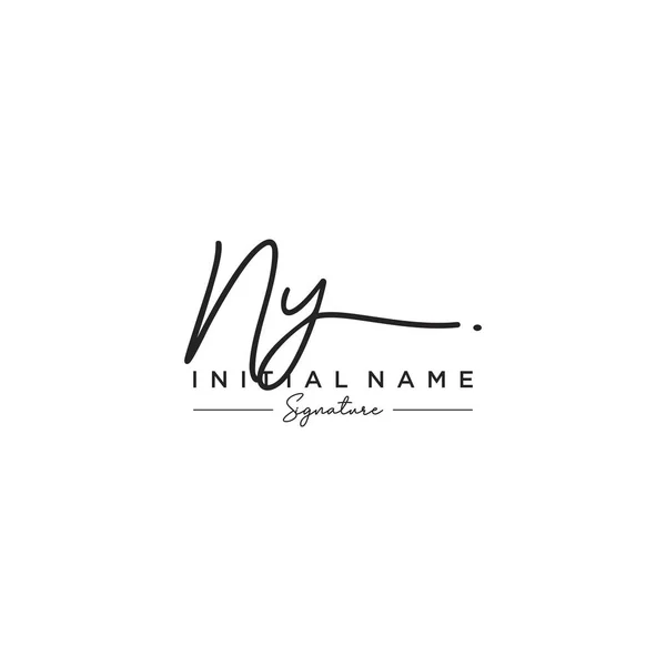 Letter Signature Logo Template Vector — ストックベクタ