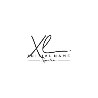Harf XI İmza Logo Şablon Vektörü