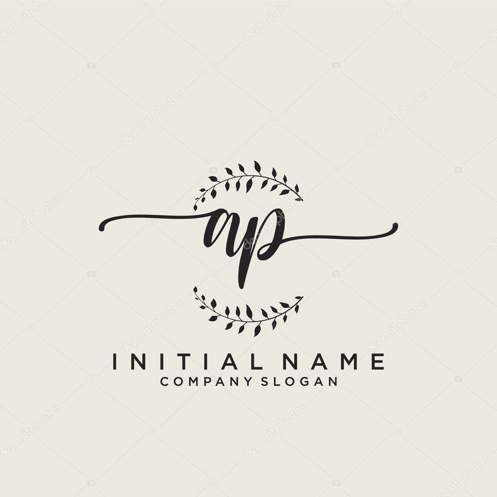 AP Initial handwriting logo design. Logo for fashion,photography, wedding, beauty, business company.