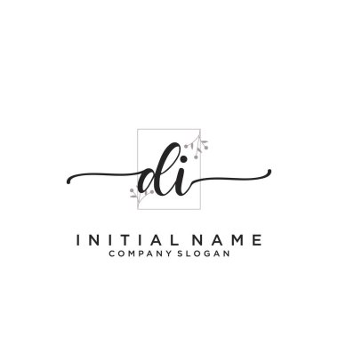 - İlk el yazısı logosu tasarımı. Moda, fotoğrafçılık, düğün, güzellik, iş dünyası logosu.