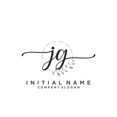 Jg Monogram Free Vector Eps Cdr Ai Svg Vector Illustration Graphic Art