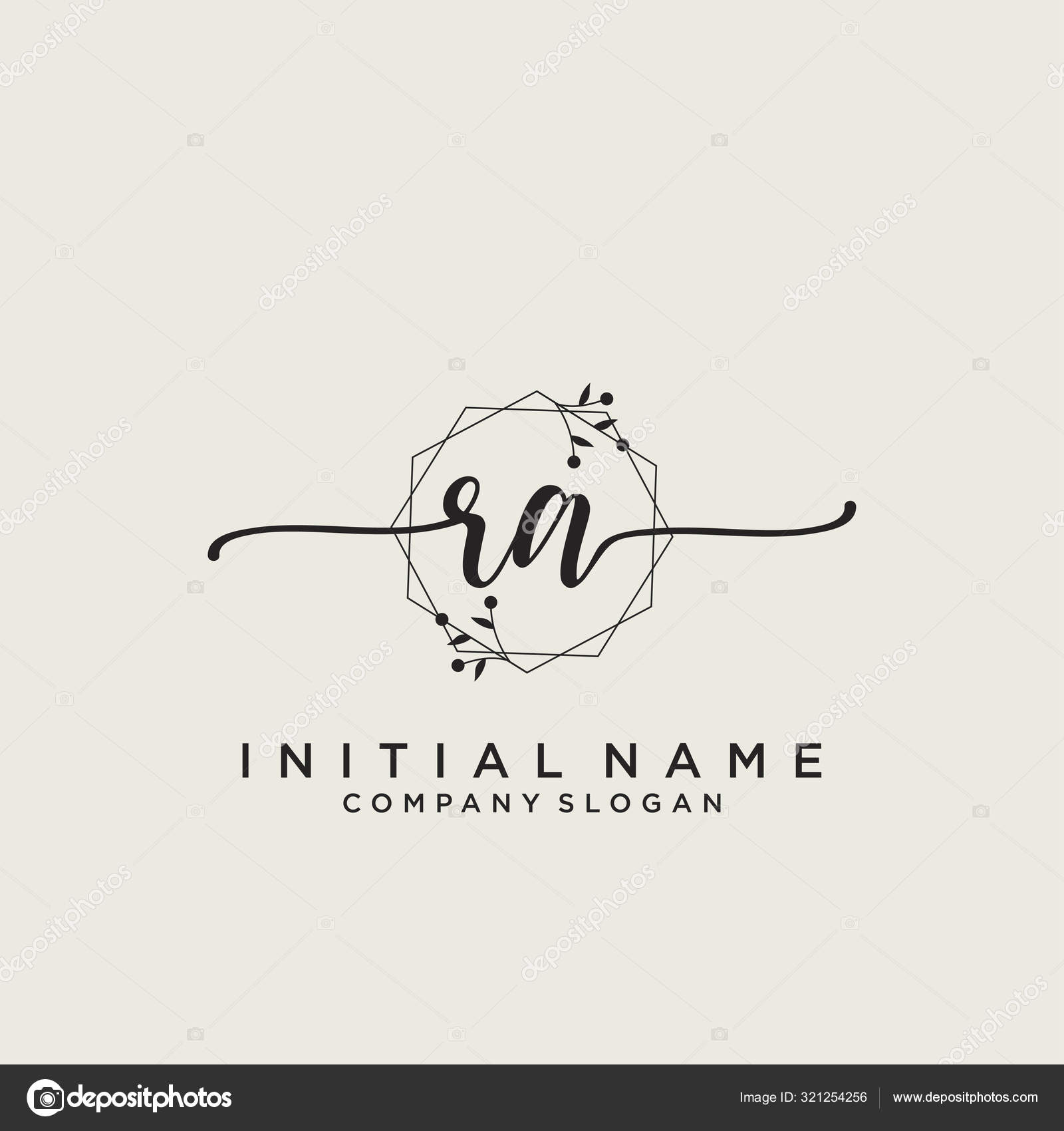 Download Initial Handwriting Logo Design Logo Fashion Photography Wedding Beauty Business Stock Vector C Xinthink 321254256 SVG Cut Files