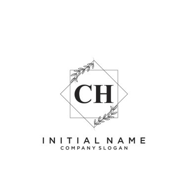 Letter CH Beauty Logo Template Vector clipart