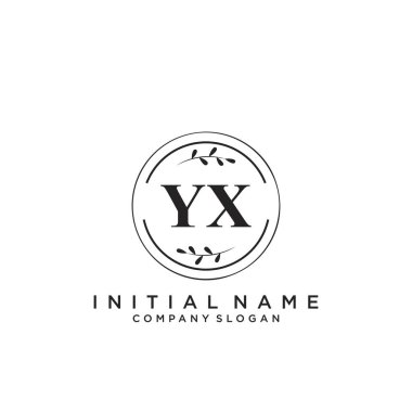 Harf Yx Güzellik Logosu Şablon Vektörü