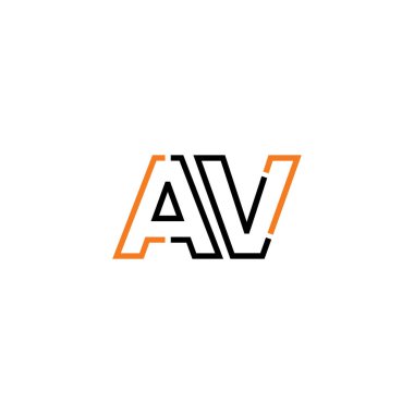 Harf Av logo tasarım şablonu elementleri