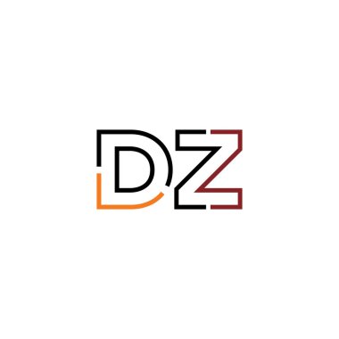Letter DZ logo icon design template elements