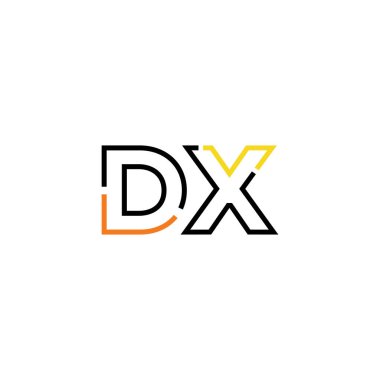 Letter DX logo icon design template elements