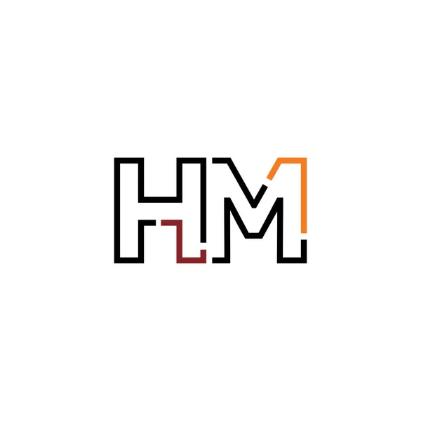 字母Hm图标设计模板元素 — 图库矢量图片