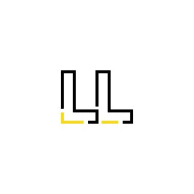 Harf II logo simgesi tasarım şablon elementleri