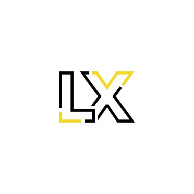 Lx logo simgesi tasarım şablonu ögeleri
