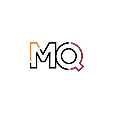 Letter MQ logo icon design template elements clipart