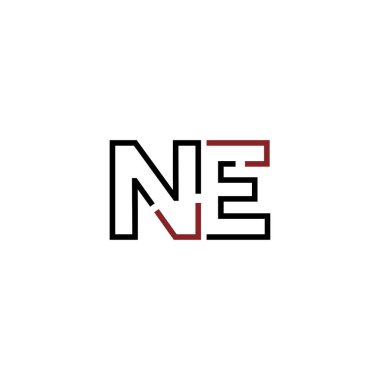 Ne Harfi logo tasarım şablonu elementleri