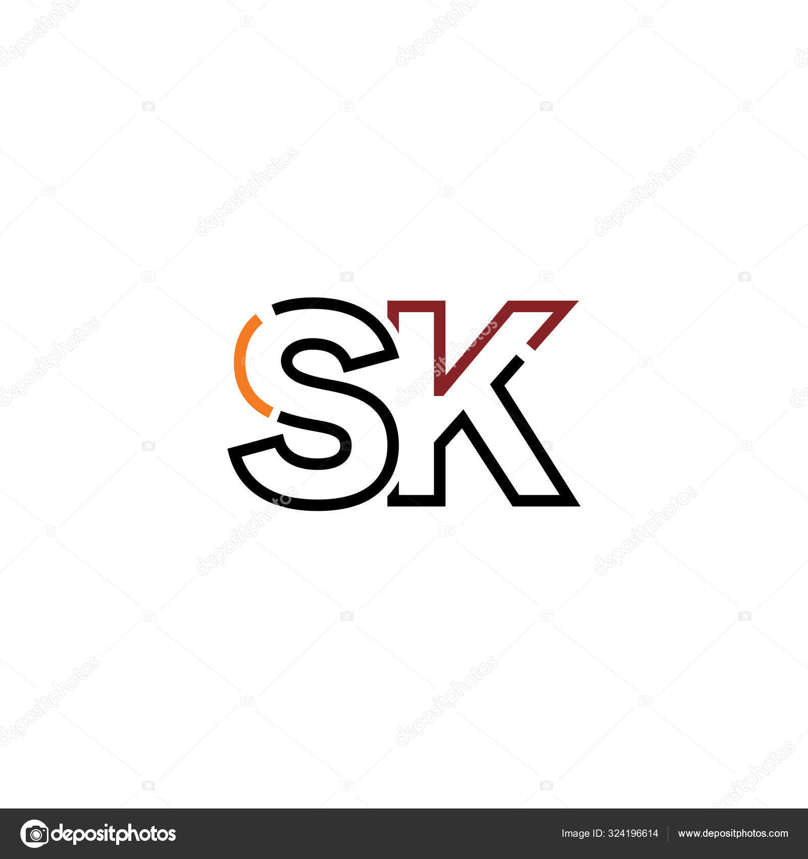 Initial linked letter SK logo design Modern letter SK logo design vector  with modern trendy Stock Vector Image  Art  Alamy