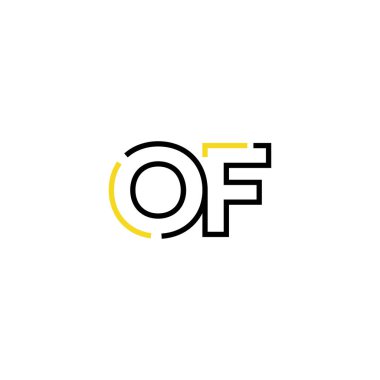 Logo simgesi tasarım şablon elementleri harfi