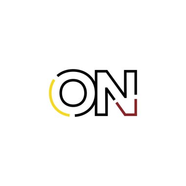 Logo simgesi tasarım şablonu elementleri üzerine harf