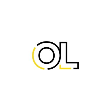 Harf Ol logo simgesi tasarım şablon elementleri