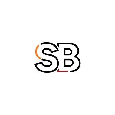 Sb logo simgesi tasarım şablonu ögeleri