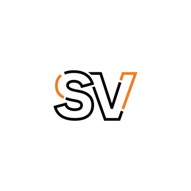 Sv logo simgesi tasarım şablonu ögeleri