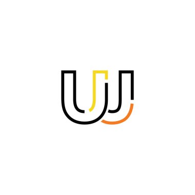 Uj logo simgesi tasarım şablonu elementleri