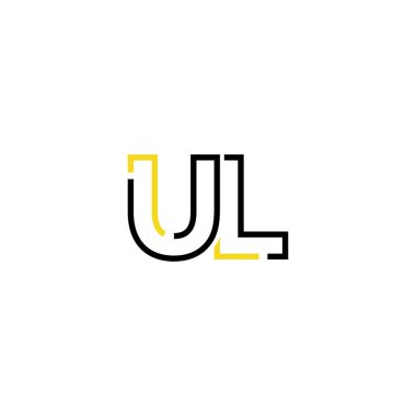 Harf Ul logo tasarım şablonu elementleri