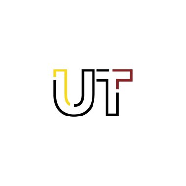 Ut logo simgesi tasarım şablonu ögeleri