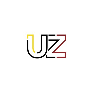 Uz logo simgesi tasarım şablonu elementleri