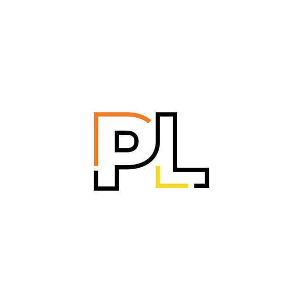 Letter Logo Pictogram Ontwerp Sjabloon Elementen — Stockvector