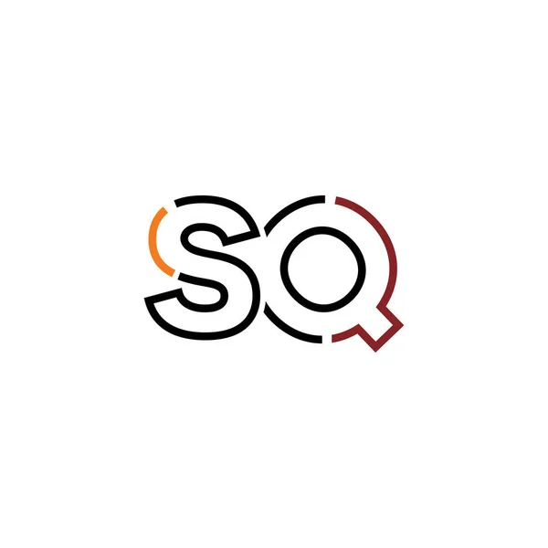 字母Sq图标设计模板元素 — 图库矢量图片