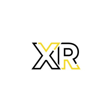 Harf Xr logo tasarım şablonu ögeleri