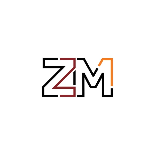 字母Zm图标设计模板元素 — 图库矢量图片
