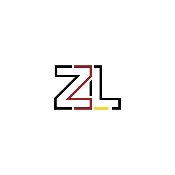 Lettre Logo Icône Conception Éléments Modèle — Image vectorielle