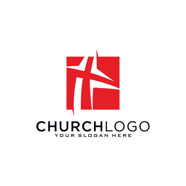 Church Vector Logo Symbol Graphic Abstract Template — Stock Vector