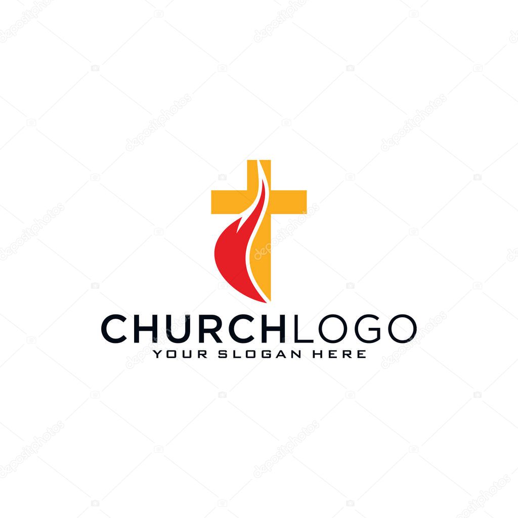 Church vector logo symbol graphic abstract template