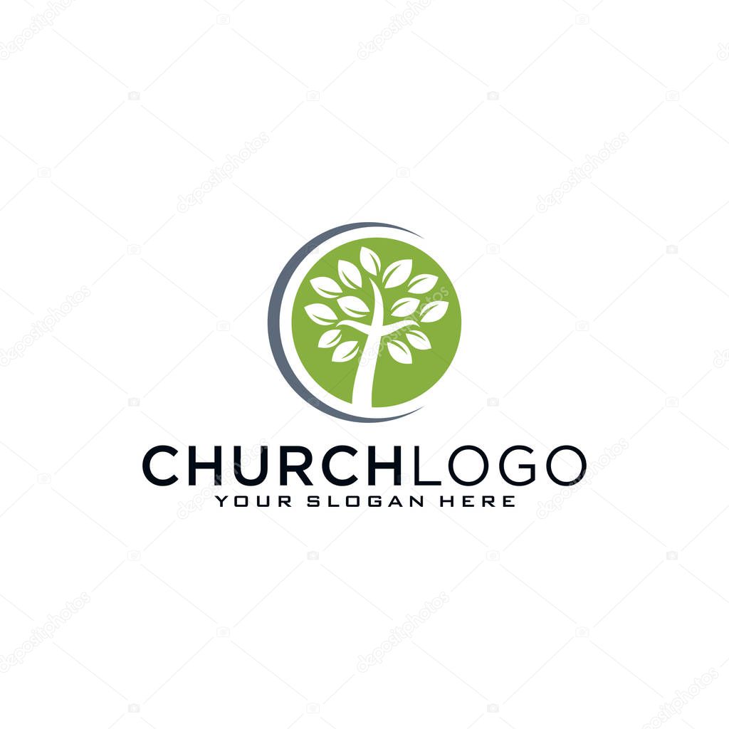 Church vector logo symbol graphic abstract template