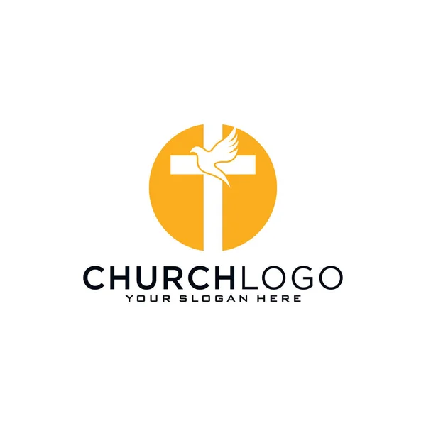 Church Vector Logo Symbol Graphic Abstract Template — Stock Vector