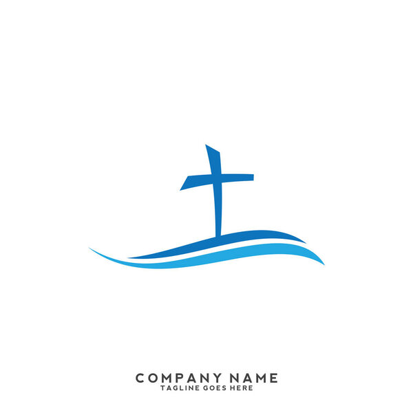 Church vector logo symbol graphic abstract template.