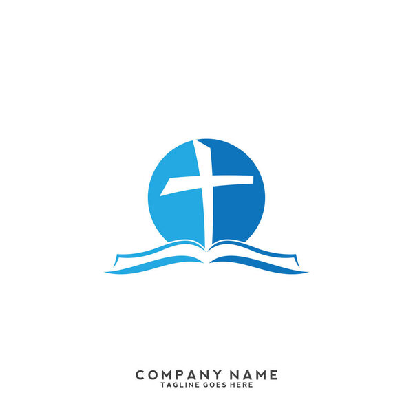 Church vector logo symbol graphic abstract template.