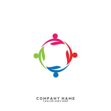 Yaratıcı insanlar logo tasarım şablonu.