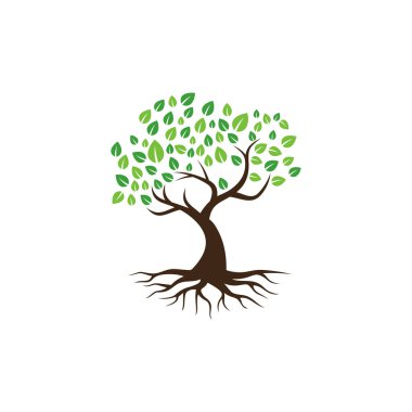 ağaç vektör simgesi. logo tasarım ögeleri.