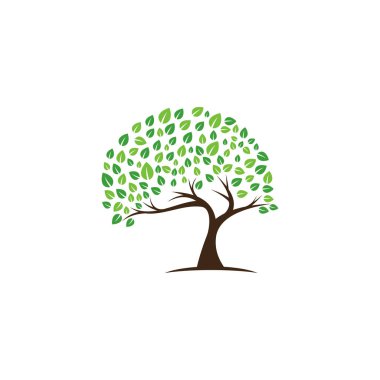 ağaç vektör simgesi. logo tasarım ögeleri.