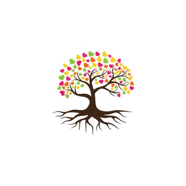 ağaç vektör simgesi. logo tasarım ögeleri.