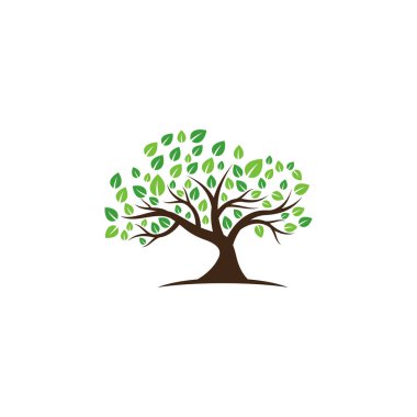 ağaç vektör simgesi. logo tasarım ögeleri.