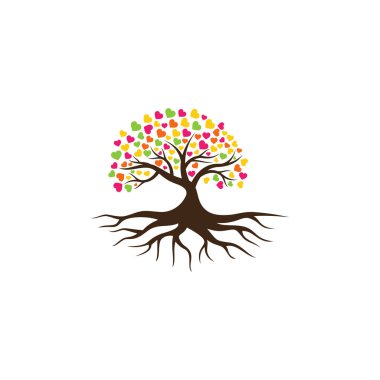 ağaç vektör simgesi. logo tasarım ögeleri.