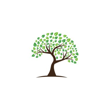 ağaç vektör simgesi. logo tasarım ögeleri.