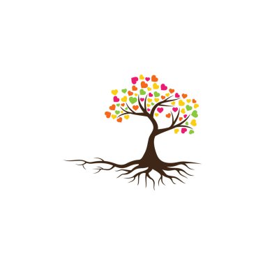 ağaç vektör simgesi. logo tasarım ögeleri.