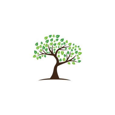 ağaç vektör simgesi. logo tasarım ögeleri.